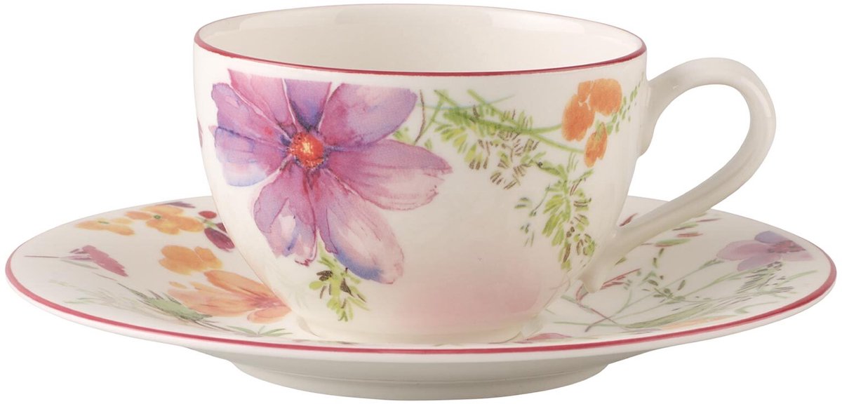 Frühstückstasse mit Untertasse Mariefleur Basic 290 ml