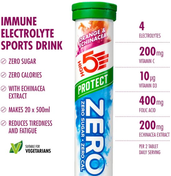 HIGH5 ZERO Variety Pack - 3 x 20 bruistabletten - Suikervrije elektrolytentabletten voor 750 ml per tablet - Met magnesium, kalium, calcium en vitamine C - HIGH5 — afbeelding 4