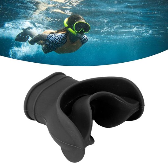 Universeel Comfort Bite Siliconen Duikmondstuk voor Regulator Snorkelen & Vrij Duiken Duurzaam Vervangingsmondstuk voor Duiksnorkels (BLACK