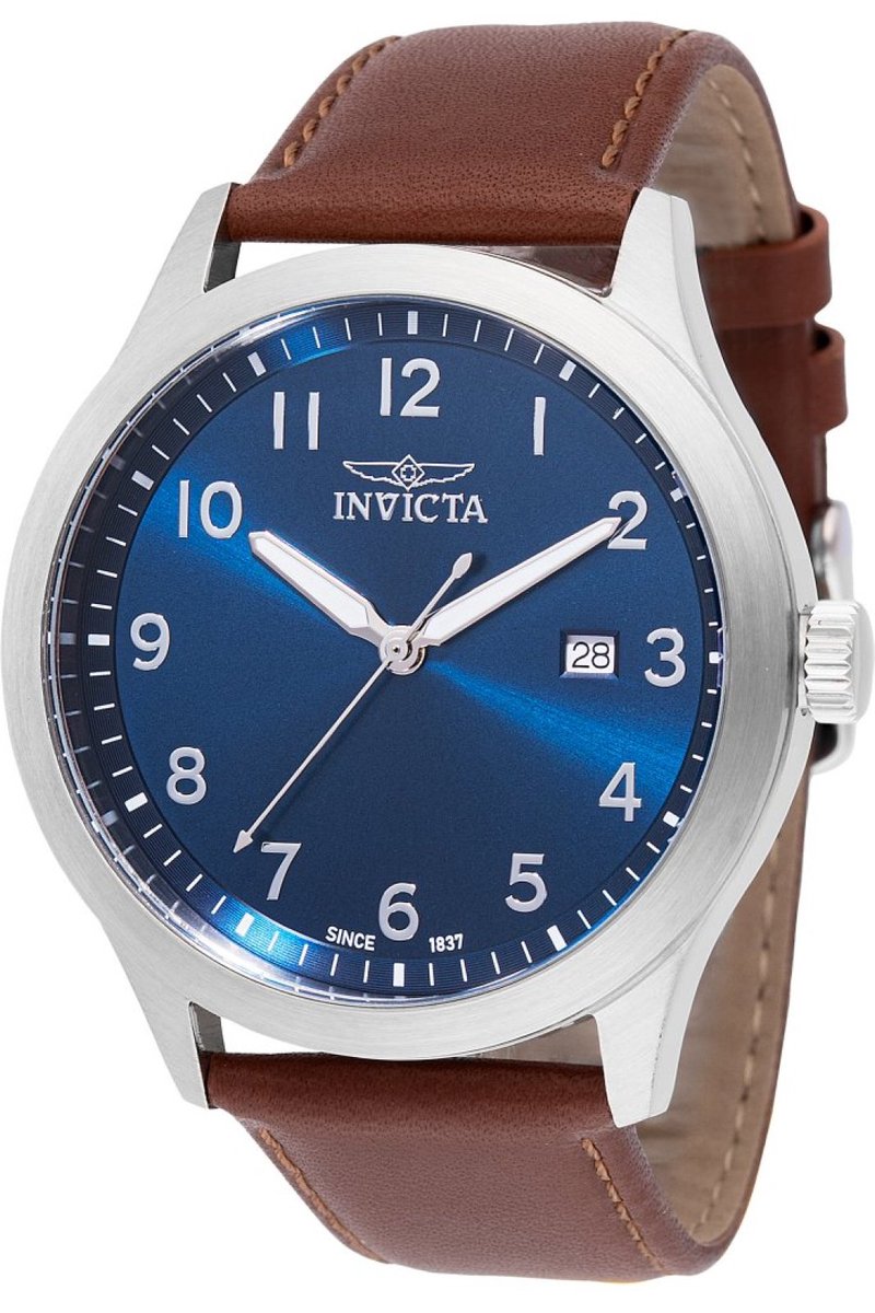 Invicta Celestial 47765 Heren Horloge - Waterdicht - Analoog - Quartz Uurwerk - Roestvrij Staal met blauwe Wijzerplaat - 43mm