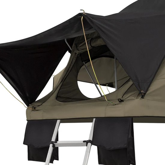 Daktent Lago - 2-personen - Incl. Matras - Zwart / Kaki - 140x240 cm van Merkloos — afbeelding 5