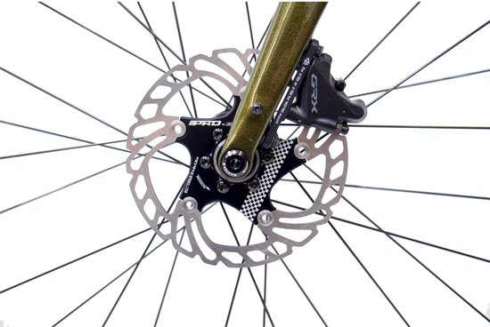 Rinos Sandman 4 - Gravel Fiets - Gravel Bike - carbonframe - GRX400 20 versnellingen - hydraulische schijfremmen - lichtgewicht - allround fiets voor elk terrein - Kameleon - Goud-Groen 56 van Rinos — afbeelding 3