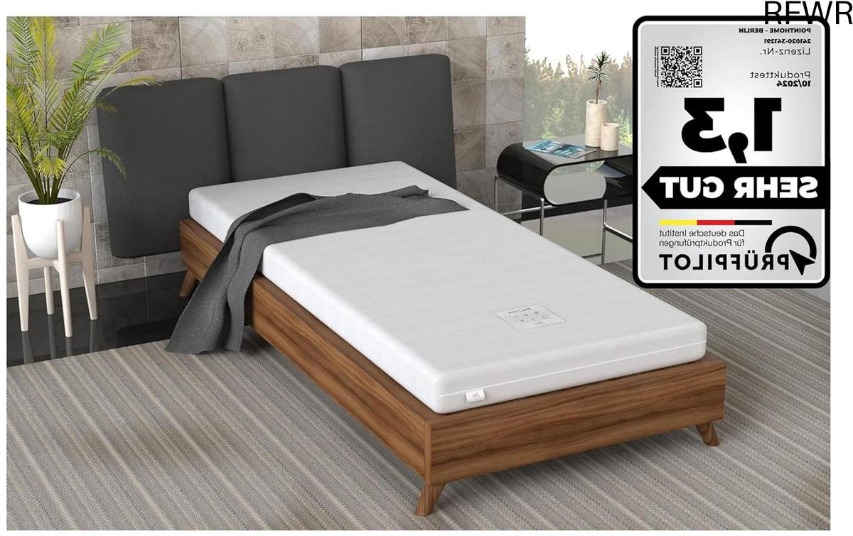 RFWR Orthopedische Koudschuimmatras 120 x 200 cm - 7-Zones, Allergievrij en Ademend