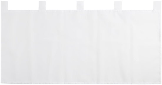 Joydeco Gordijnen met lussen voor keuken, 2 stuks, halftransparant, halfhoog, voor kleine ramen, woonkamer, slaapkamer, zolder, 60 x 90 cm, grijs