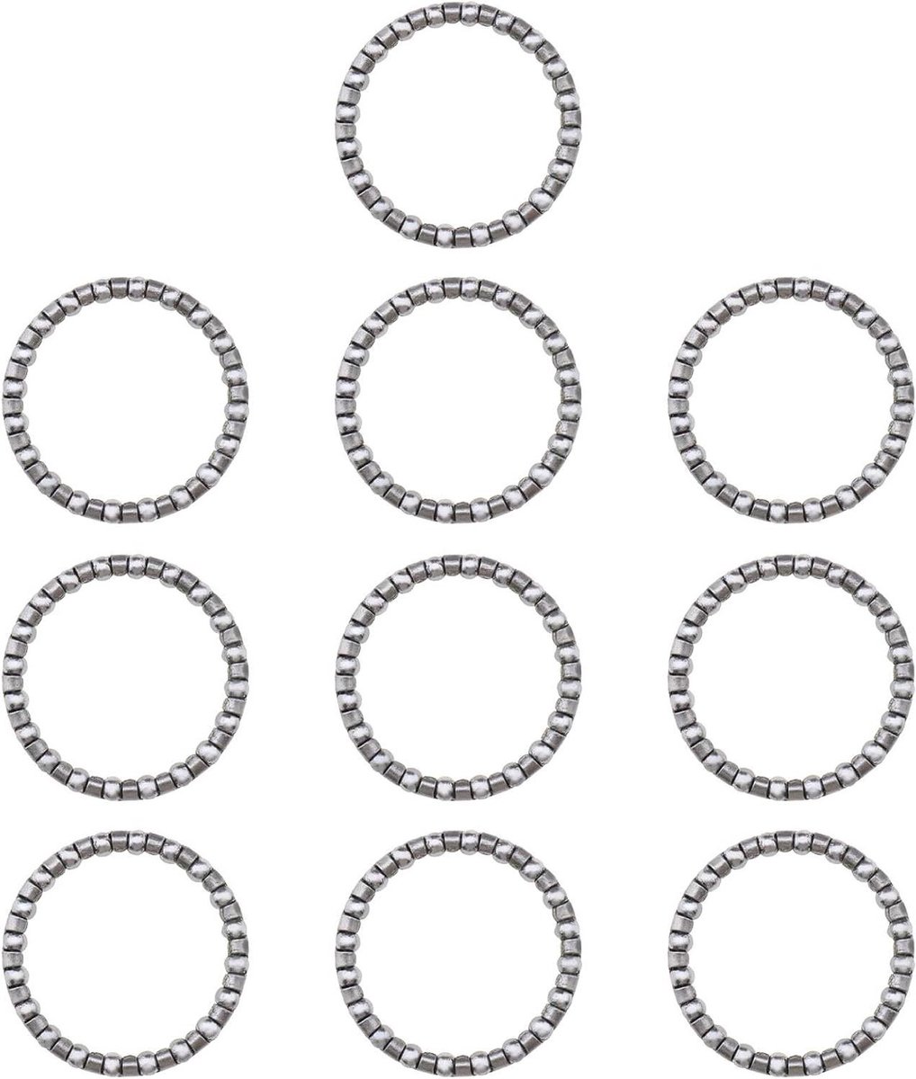 Allecto Plus - Fiets Kogellager Set voor Mountainbikes en Fixed Gear Fietsen - 10 Stuks met 20 Ballen - Vervangende Onderdelen voor Crank en Trapas