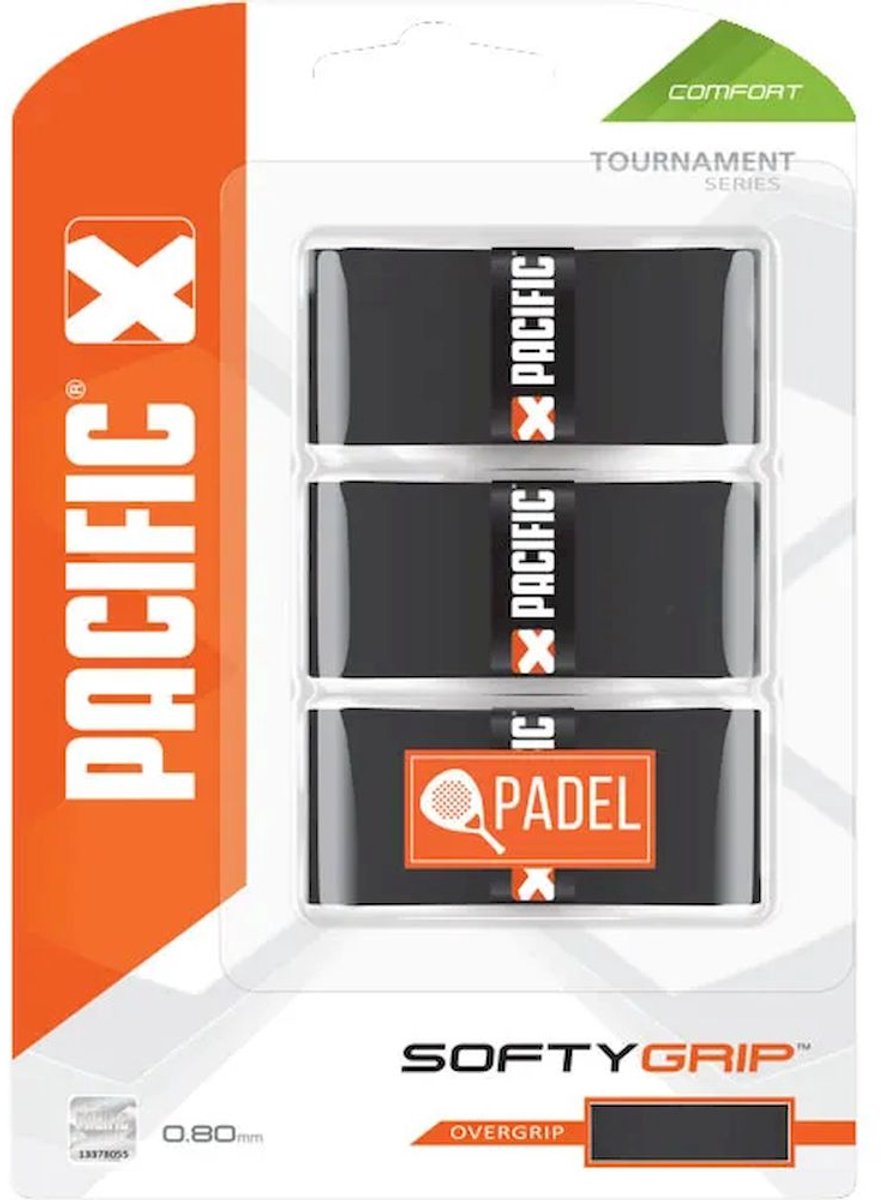 PACIFIC - Softy grip padel - Padel overgrip - Zwart