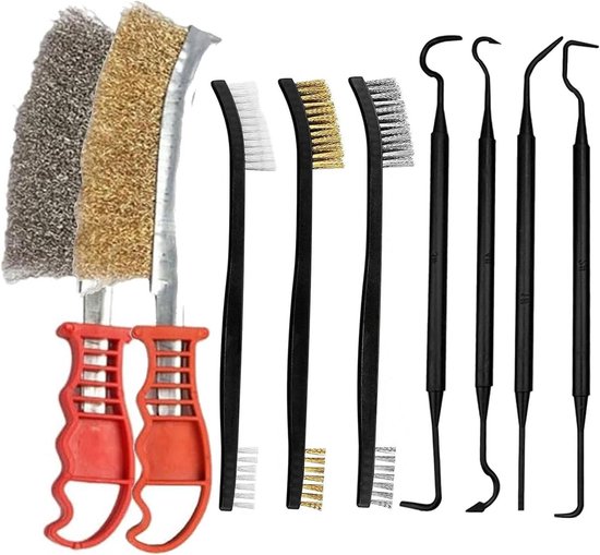 14 STKS Roestvrij Staaldraad Boring Borstel met 1/4 Inch Hex Shank Handvat, Gedraaide Draad Buis Reinigingsborstel Set voor Power Boor Impact Driver 14 STKS Roestvrij Staaldraad Boring Borstel met 1/4 Inch Hex Shank Handvat, Gedraaide Draad Buis Reinigingsborstel Set voor Power Boor Impact Driver