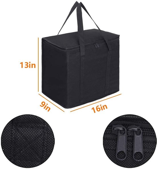 Koeltas, 30 liter koelbox, grote opvouwbare koelmand, isoleertas, picknicktas, lunchtas, thermotas, koeltas voor levensmiddelentransport van KOEL — afbeelding 2