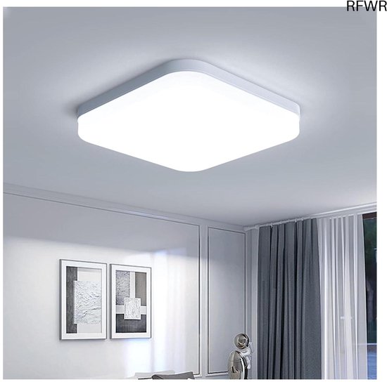 Vierkante LED plafondlamp Bard met één lampje