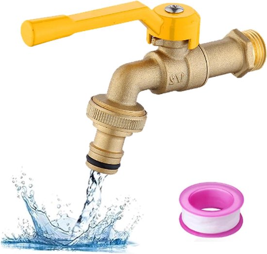 Bächlein universele waterkraan voor de tuin [antraciet] incl. 2