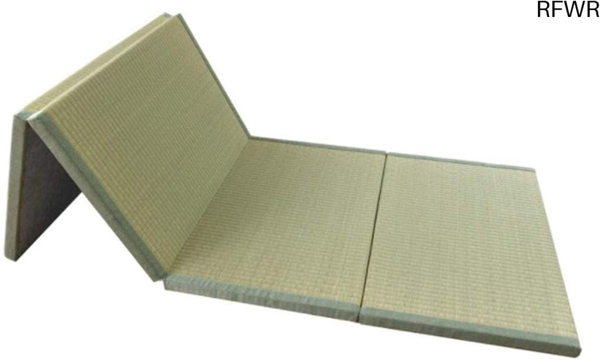 RFWR® Traditionele Japanse tatami mat en futonmatras - Stevig en comfortabel voor bed, meditatie, yoga en zenruimte - 3,5 cm dik