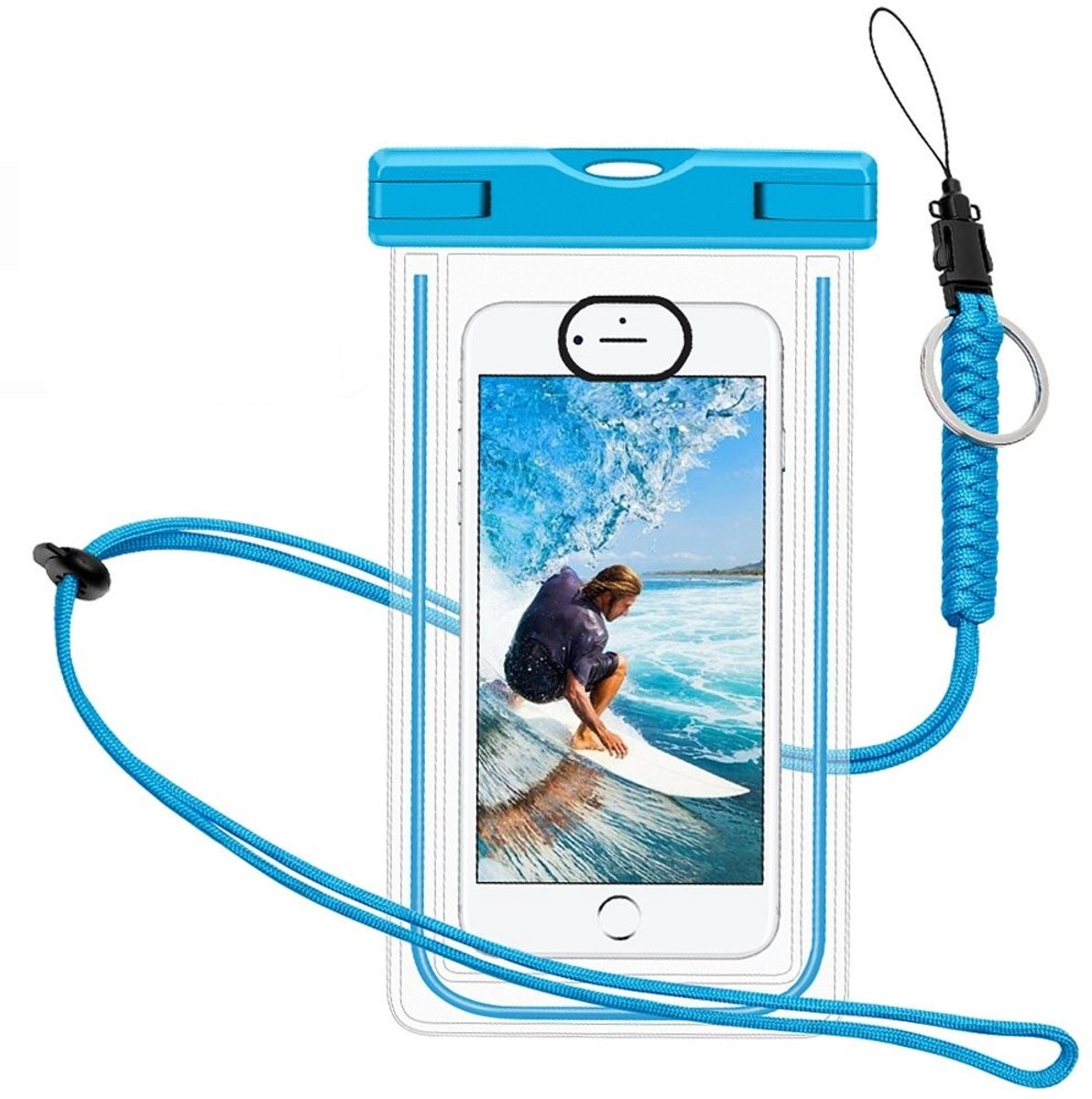 Waterdichte mobiele hoes voor smartphone - universeel - blauw