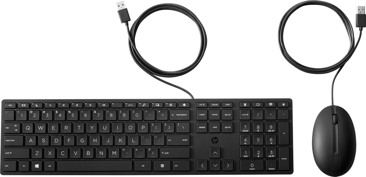 HP 320MK - toetsenbord en muis set - QWERTY - Engels - zwart