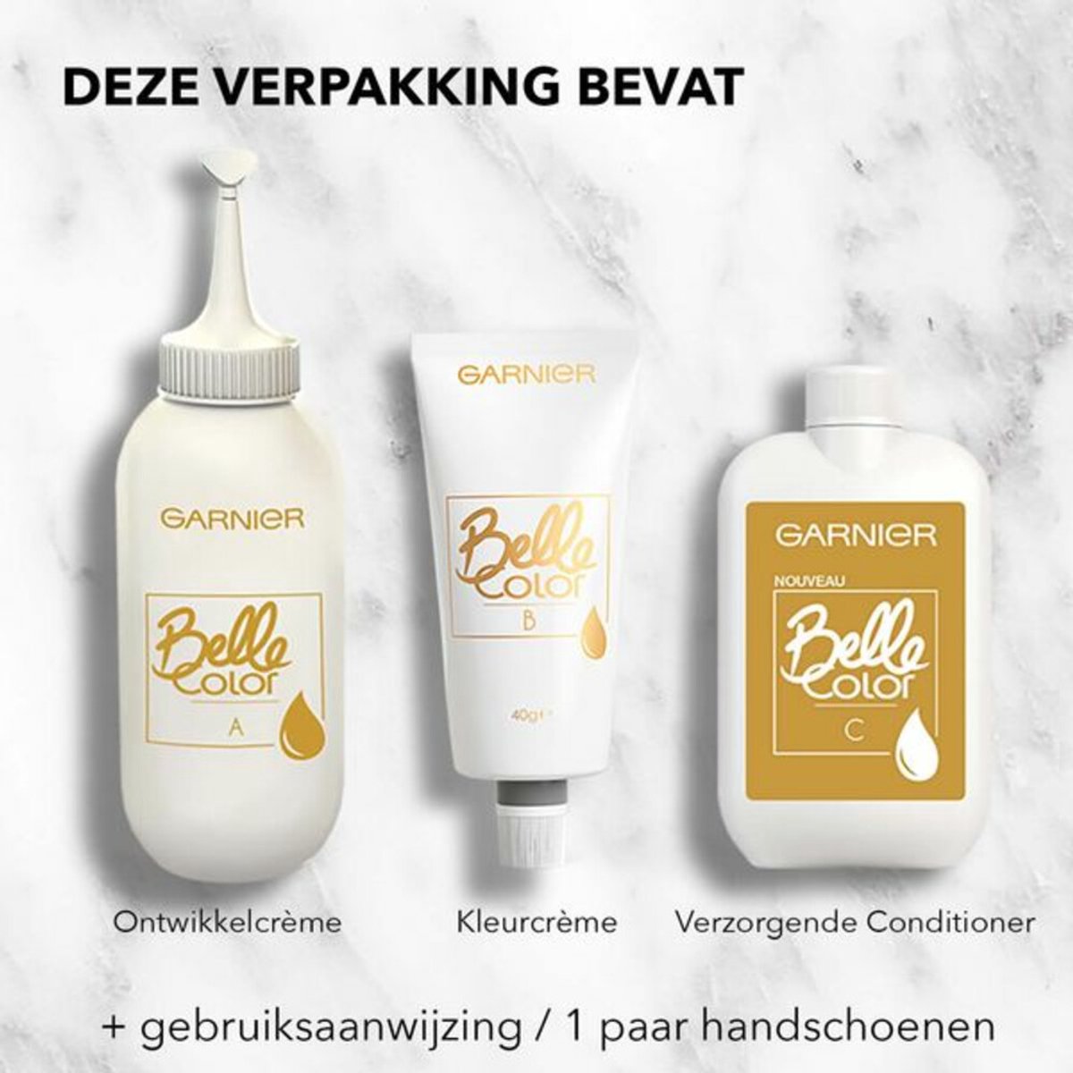 Garnier - Belle Color Permanente Crèmekleuring 63 Goudblond - 2 x 1 stuk - Voordeelverpakking