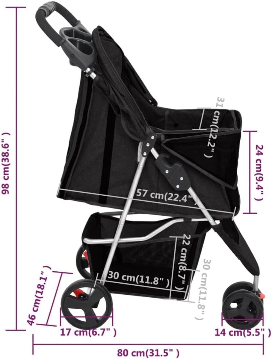 Lexium Hondenbuggy - Honden Buggy - Hondenbuggy's - Hondenbuggy All Terrain - Hondenbuggy Comfort - Hondenwagen - Kinderwagen voor Hond - Kinderwagen voor Honden