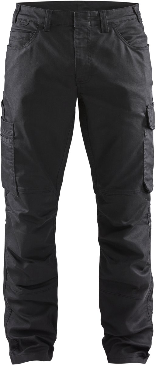 Blaklader Service werkbroek denim stretch 1439-1141 - Zwart/Zwart - C152