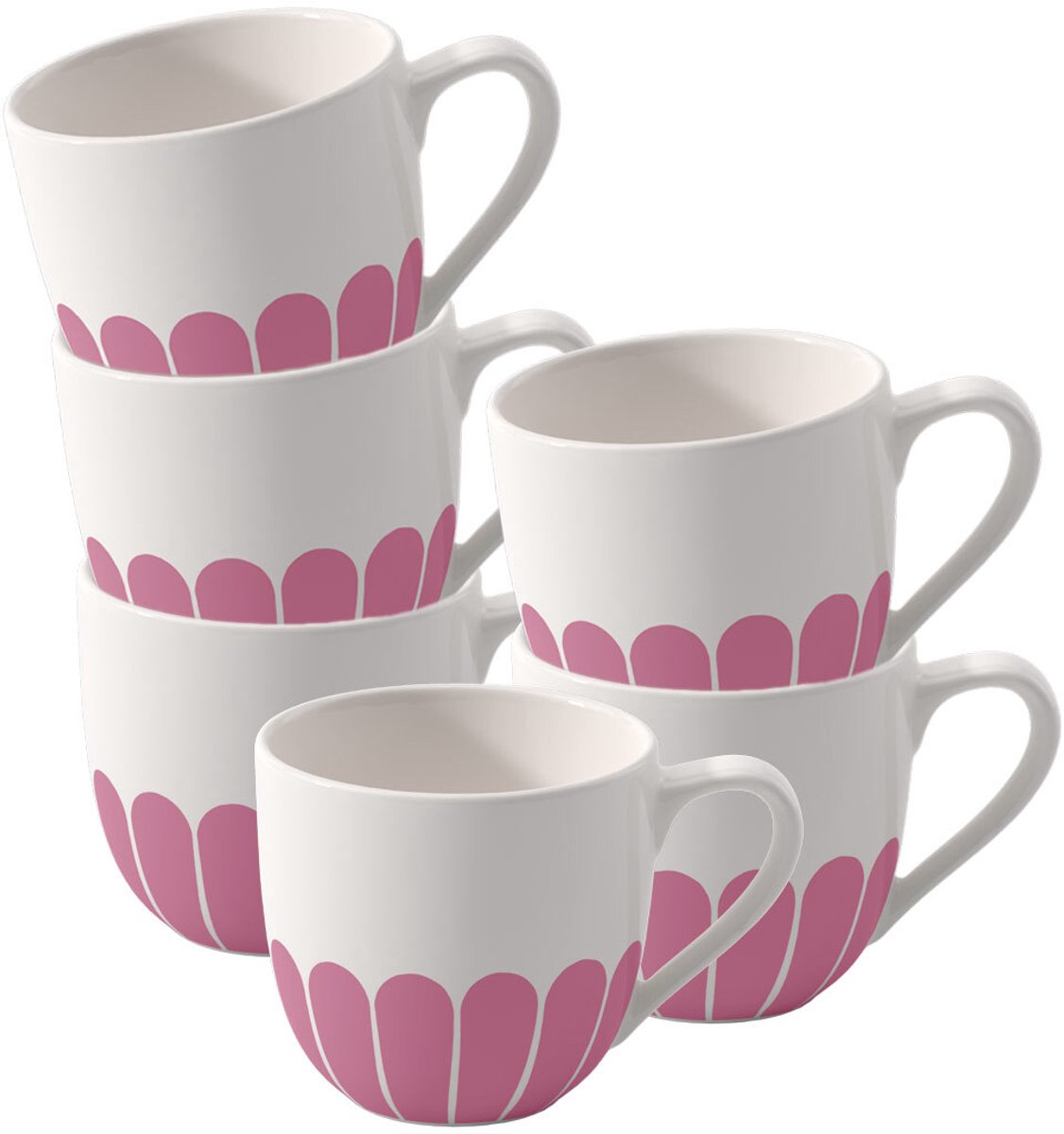 Espressotassen Fleur Couleur 70 ml Set van 6