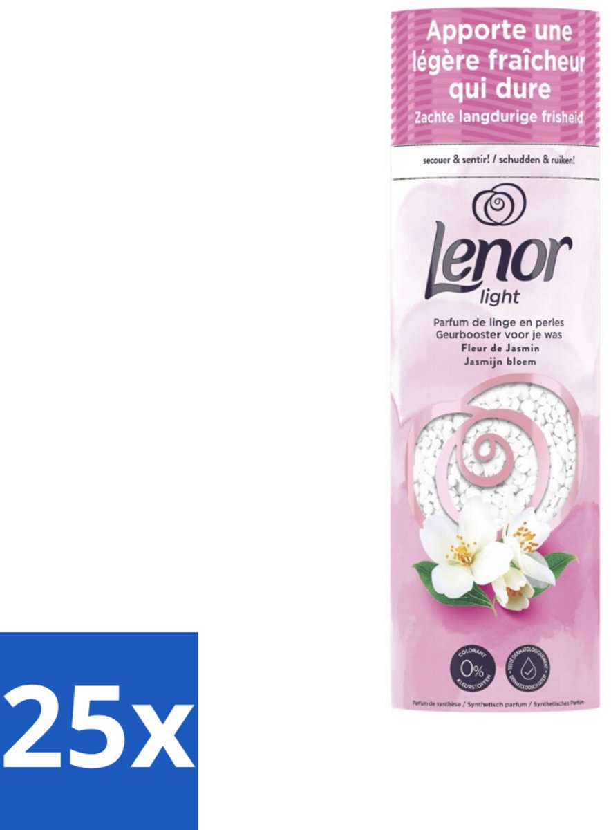 Lenor Light - Geurbooster - Jasmijn - Non-Stop Frisheid - 19 Wasbeurten - Bulkverpakking - 25 stuks