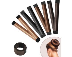 4-delige knottenmaker - Magische haarband - Voor kinderen en vrouwen - DIY-styler - Creëer eenvoudig een ballerina-kapsel - Creëer een perfecte knot - Haarband - Knot - Knottenmaker voor lang haar - Vier verschillende kleuren