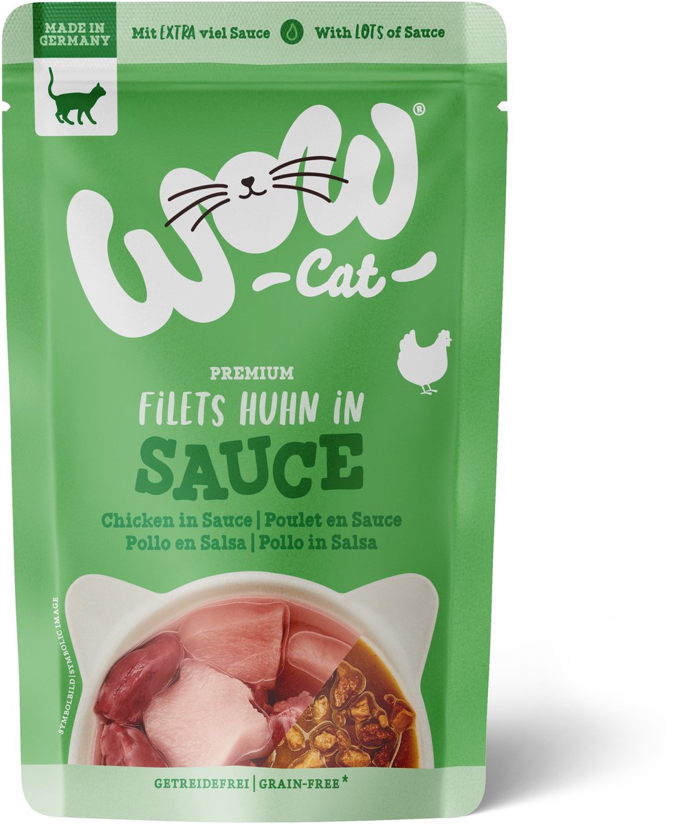 Wow WOW CAT - Sauce Pouchbeutel 8x85g | Huhn