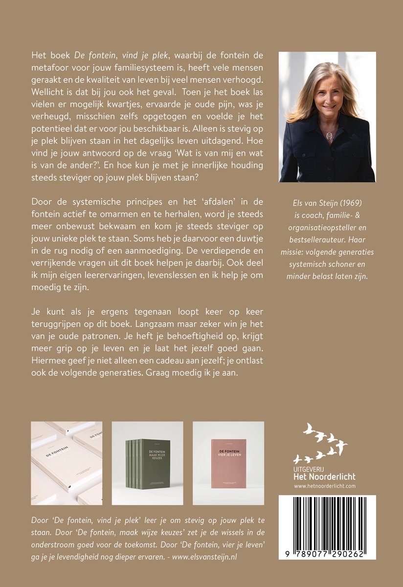 De fontein, vind je plek - Aanmoediging - back cover