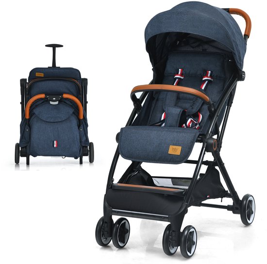 FDS Opvouwbare Kinderbuggy met Verstelbare Rugleuning en Kap - FDS - €89,99