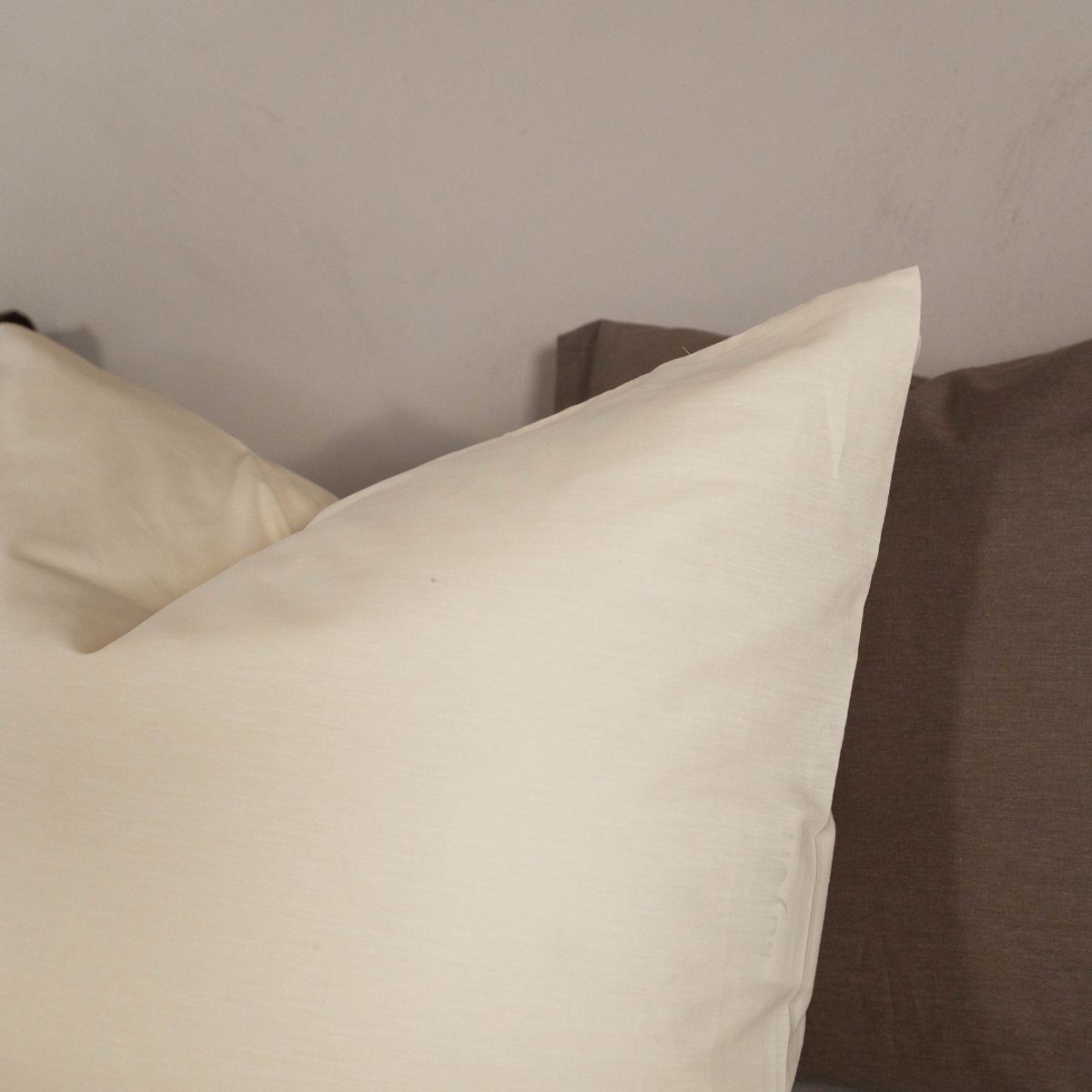 Kayori Kai Kussensloop - 60x70cm Set van 2 - 100% Katoen - Zacht - Offwhite