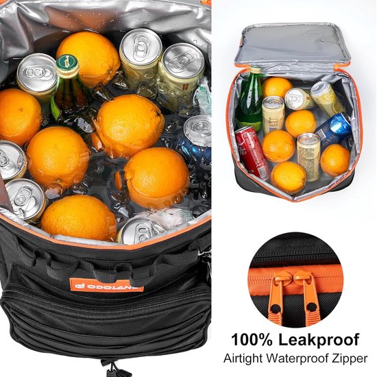 RFWR® Koelbox op Wielen voor Camping en Picknick - Lekvrije Geïsoleerde Koeltas met All-terrain Kar van Merkloos — afbeelding 4