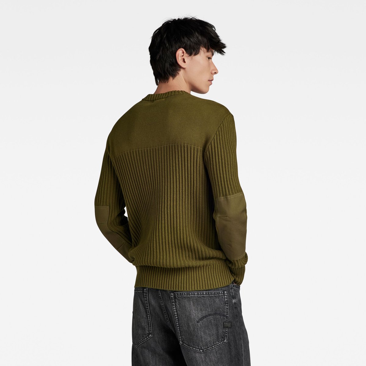 G-Star Army r knit Heren Truien Olijf