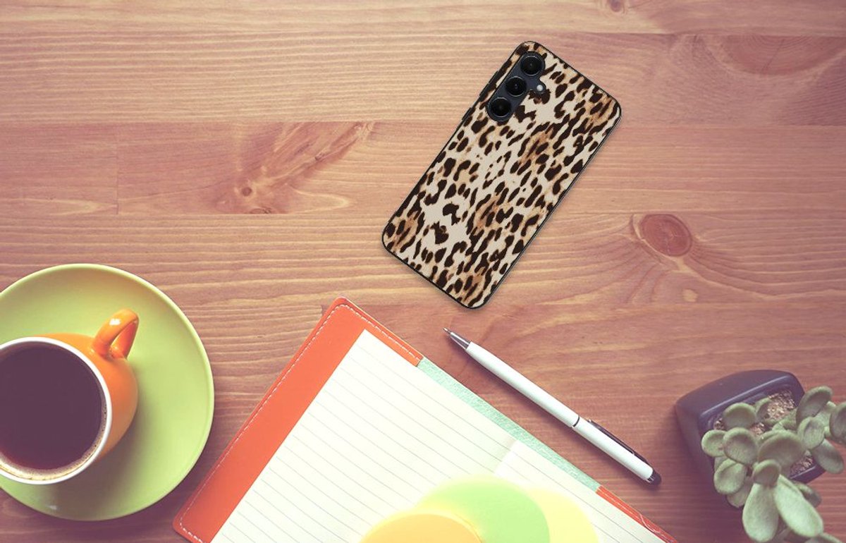 Samsung Galaxy A55 Dierenprint Telefoonhoesje Leopard