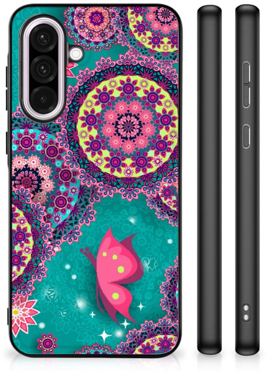 Samsung Galaxy A56 Leuk Telefoonhoesje Cirkels en Vlinders