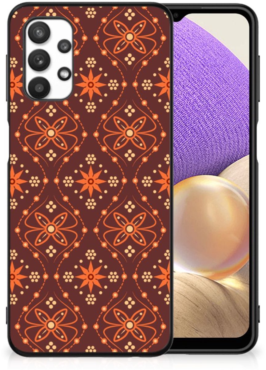 Samsung Galaxy A32 5G Back Case Batik Brown