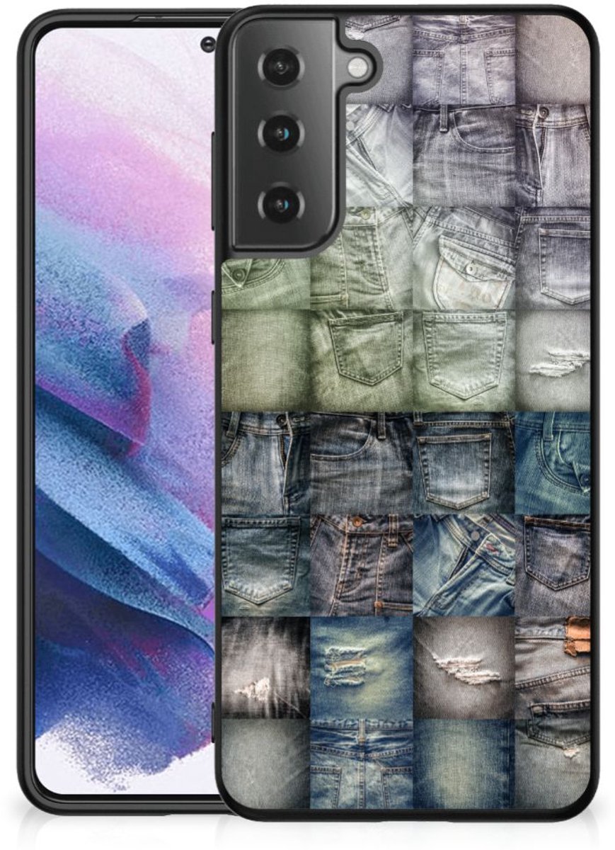GSM Cover Samsung Galaxy S21 Plus Spijkerbroeken