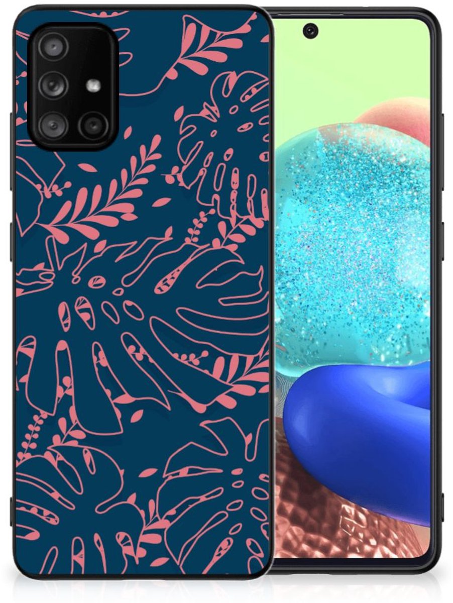 Samsung Galaxy A71 Bloemen Hoesje Palm Leaves