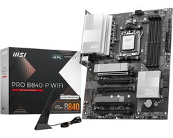 MSI PRO B840-P WIFI - Moederbord ATX - Socket AM5 - AMD B840 - DDR5 - Realtek 7.1 - Wi-Fi 7 - 2.5Gb LAN