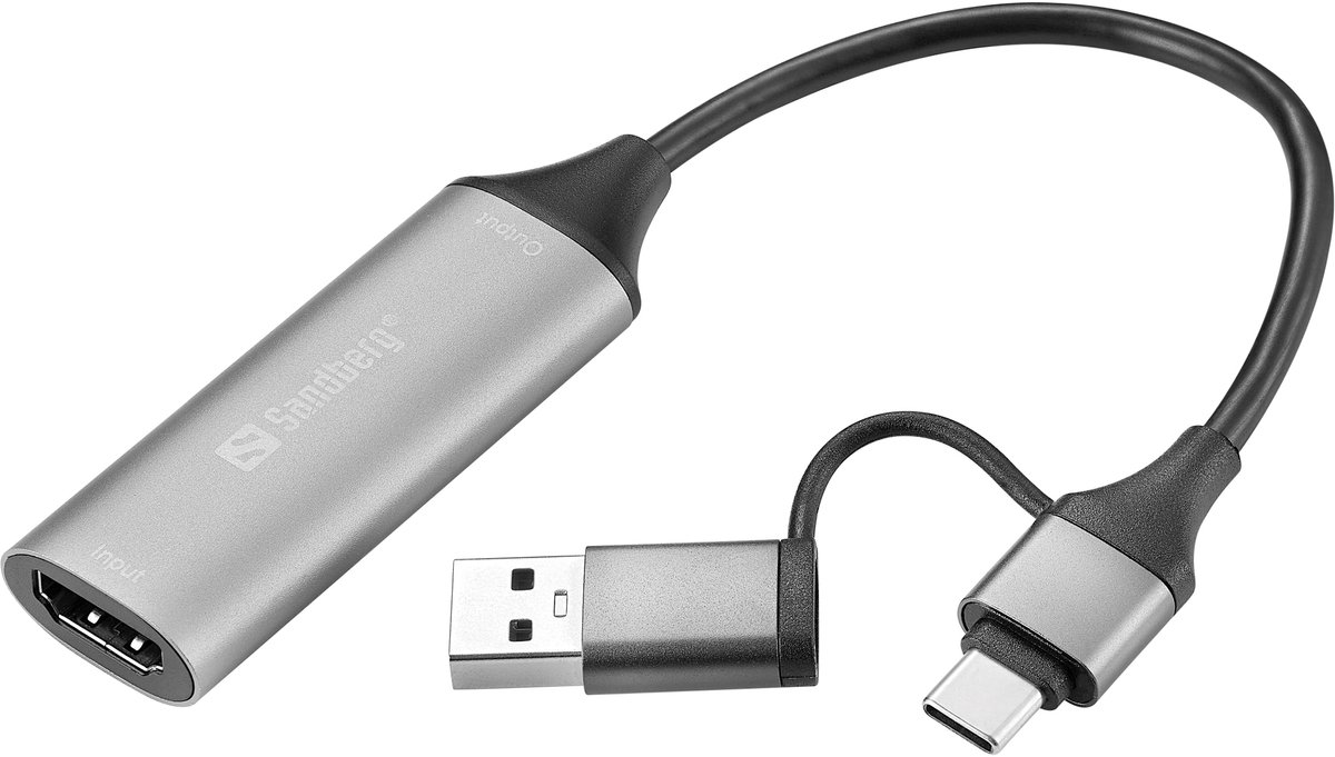 Image of Sandberg - 136-70 - interfacekaart/-adapter - HDMI - Grijs
