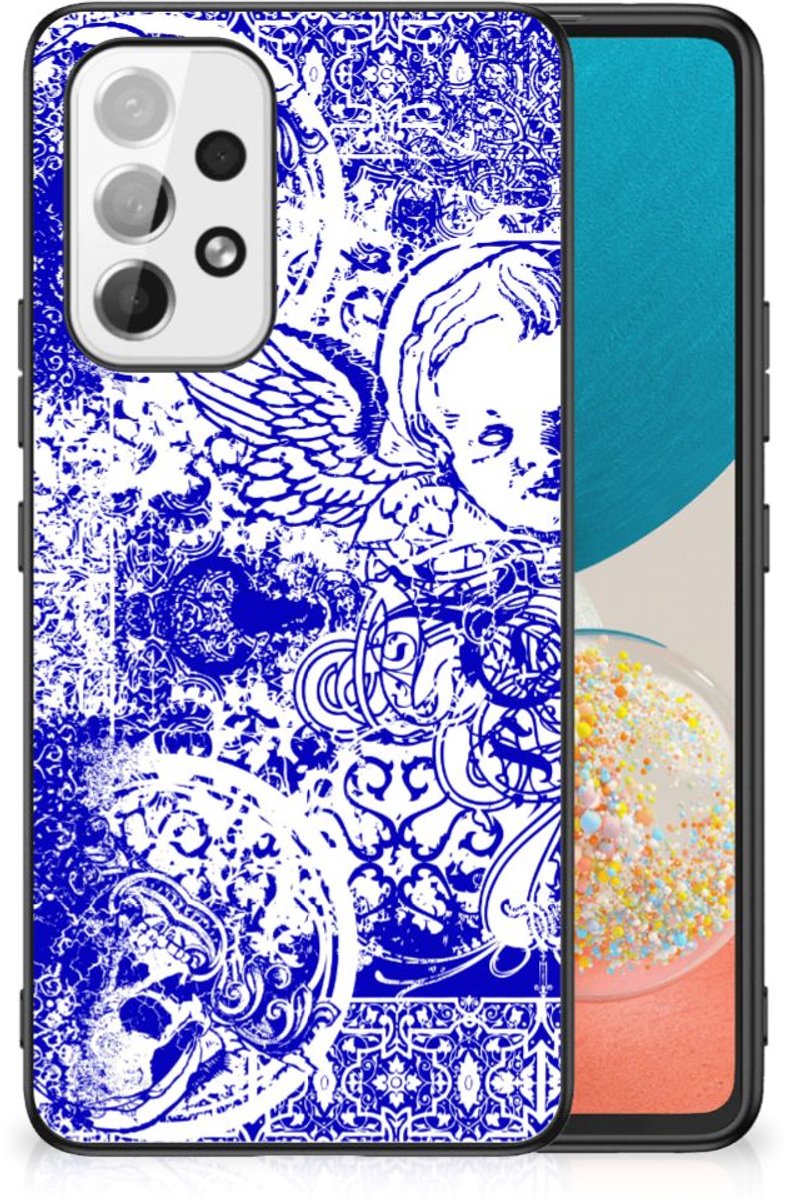 Telefoonhoesje Samsung Galaxy A53 Angel Skull Blauw