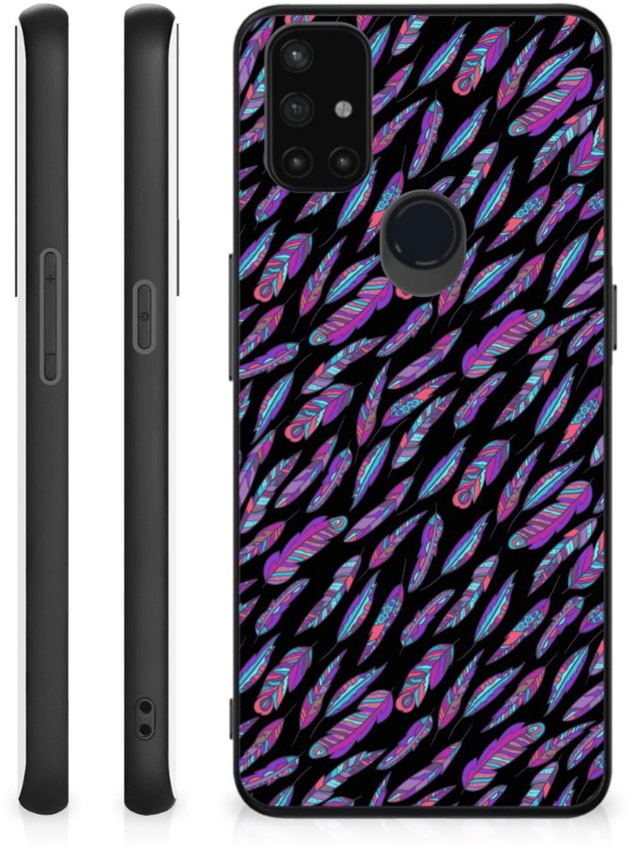 OnePlus Nord N10 5G Back Case Feathers Color