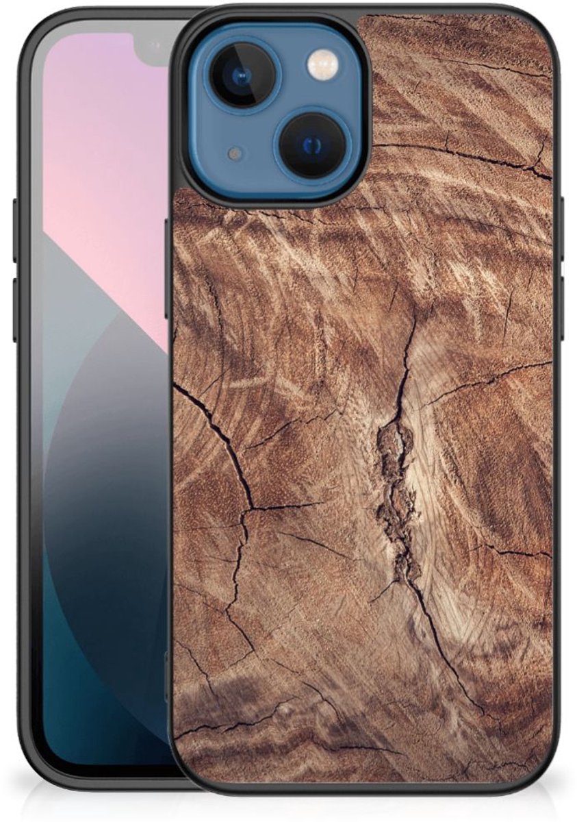 Apple iPhone 13 mini Houten Print Telefoonhoesje Tree Trunk