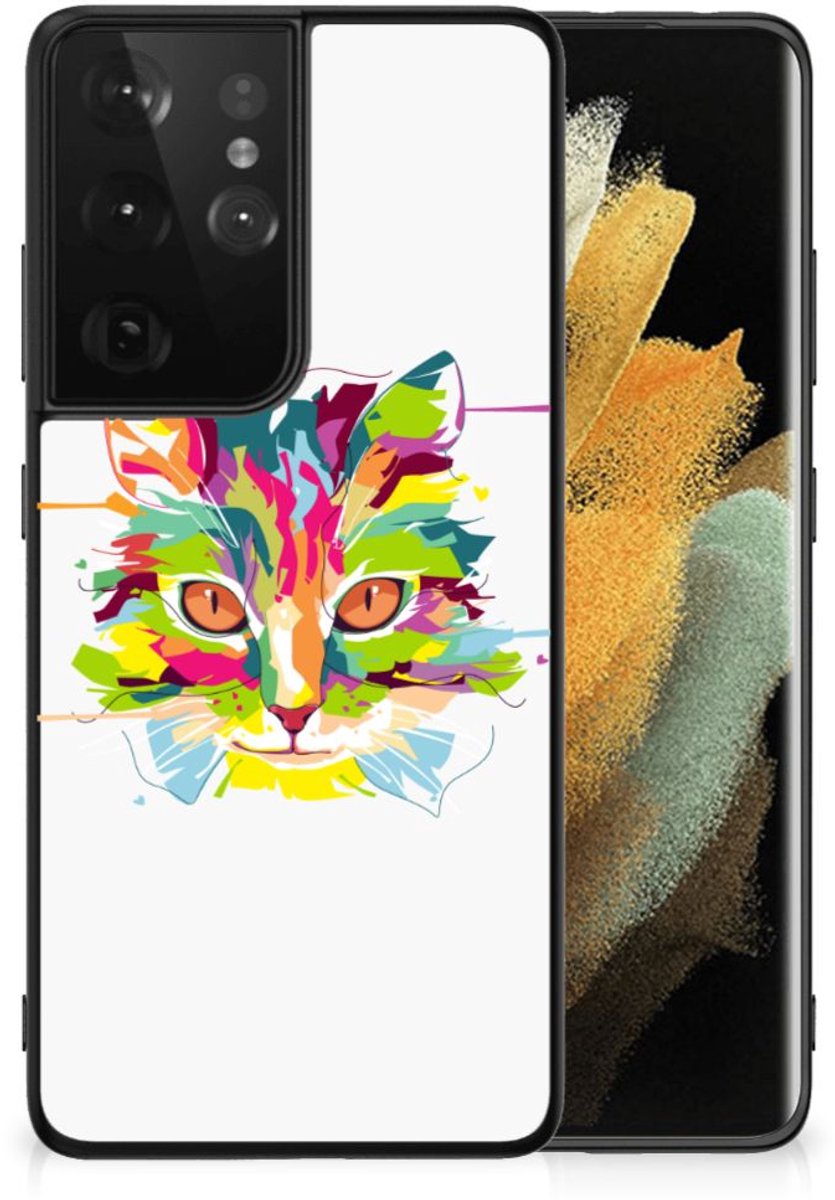 Samsung Galaxy S21 Ultra Hoesje Cat Color
