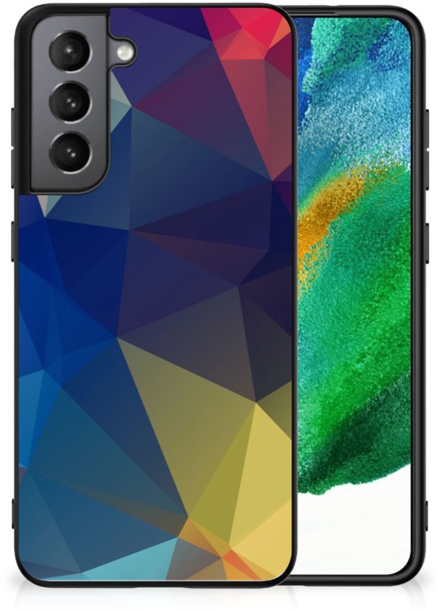 Samsung Galaxy S21FE Backcover Polygon Dark