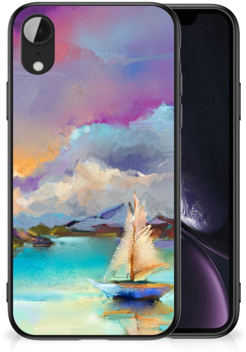 Kleurrijke Telefoonhoesje Apple iPhone XR Boat