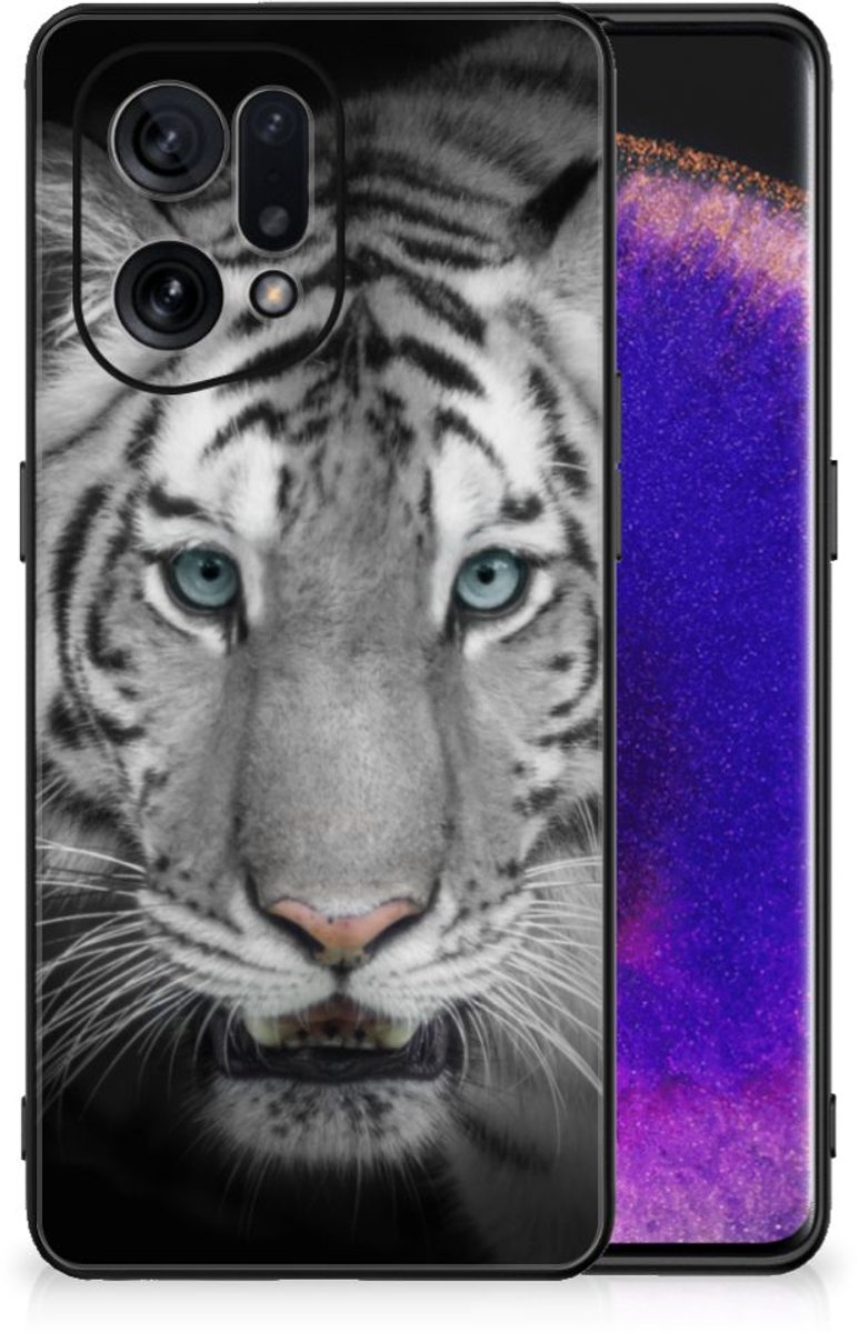 OPPO Find X5 Dierenprint Telefoonhoesje Tijger