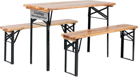 Metalen - Zwarte - Arebos - Opvouwbare - Tuintafels kopen