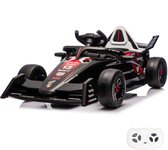 Porsche Formule E 99X Electric Kinderauto 1 tot 5 jaar – Officieel Gelicentieerd Accuvoertuig met Schokdempers & Bluetooth – 12V Kinderauto met Afstandsbediening, Soft-Start & Li-ion Accu – Zwart