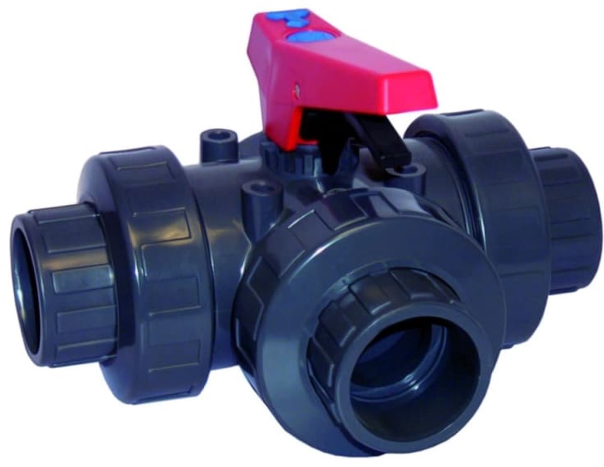PVC-U 3-Weg Kogelkraan Muffe 50 mm PN10
