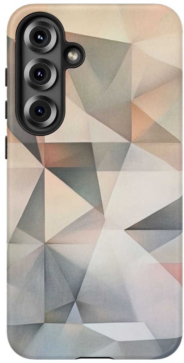 Subtiel Geometrisch Abstract Patroon – Telefoonhoesje Geschikt voor Galaxy S25 Plus