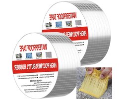 Smoakez - Waterproof zelfklevende bitumen tape 5 cm x 5 m - Super afdichtende tape voor buiten - Waterdicht en hittebestendig - Voor daklekkage, oppervlaktescheuren en pijpbreuk