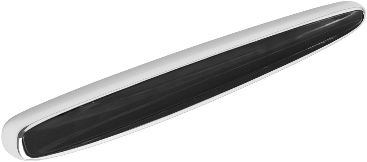 Domino Meubelgreep in Zwart en Chroom Hoogwaardige kastgrepen van Znal Ladegrepen Moderne stijlgrepen voor keukenkasten, Ladekasten, Meubels 128 mm
