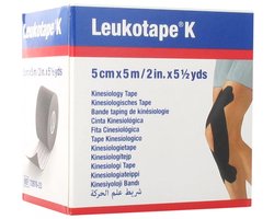 Leukotape k 5cmx5m zwart 1 st